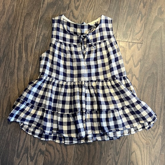 Plaid Babydoll Top - Picture 1 of 2